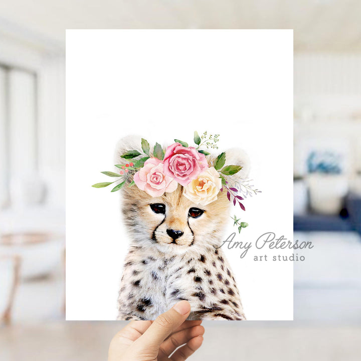 Baby Cheetah Flower Crown