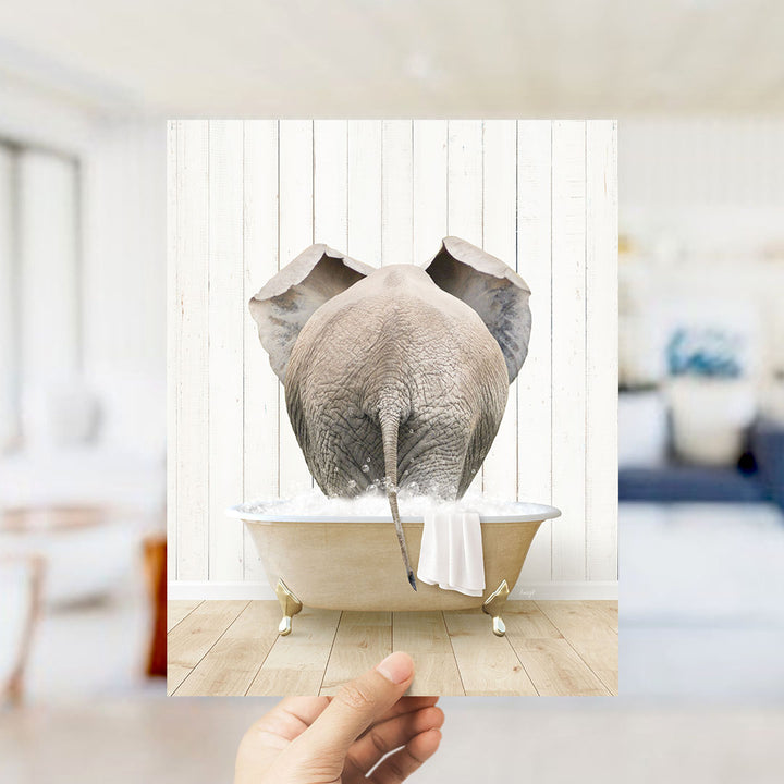 Elephant Back in Farmhouse Bath