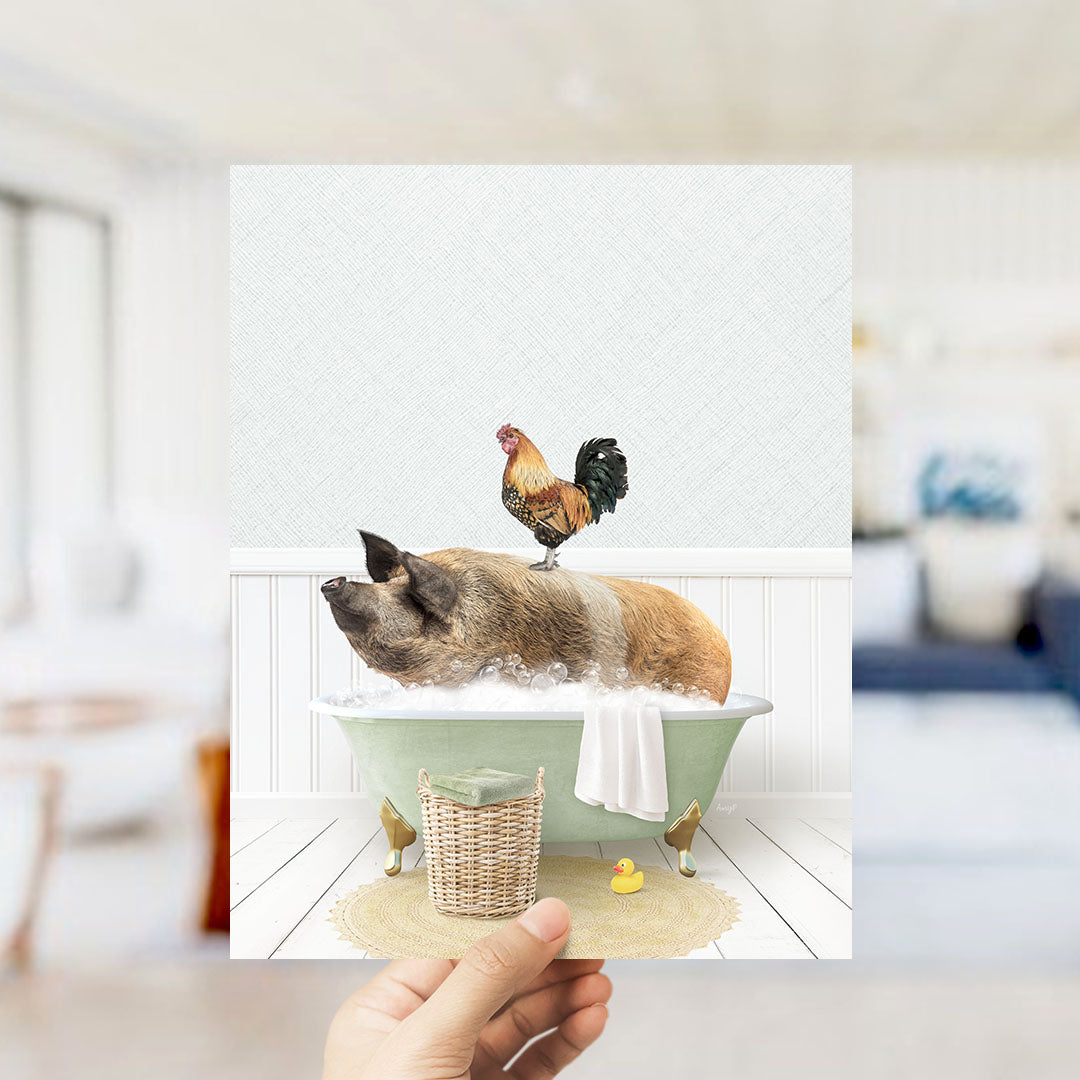Hog and Rooster in Cottage Green Bath
