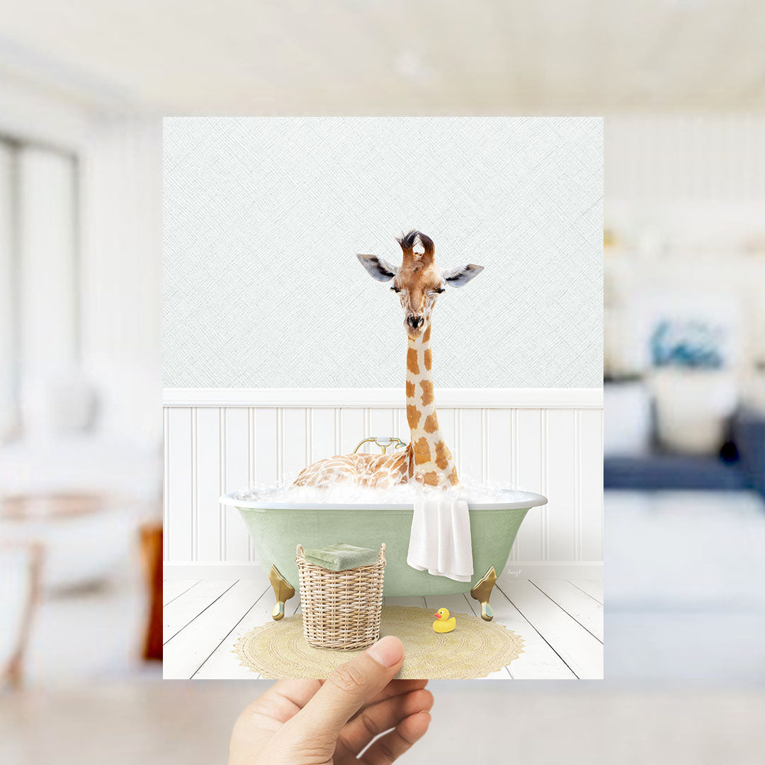 Giraffe in Cottage Green Bath