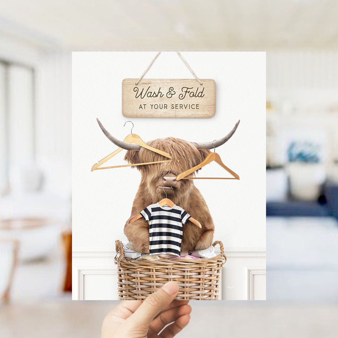 Highland Cow Wash & Fold