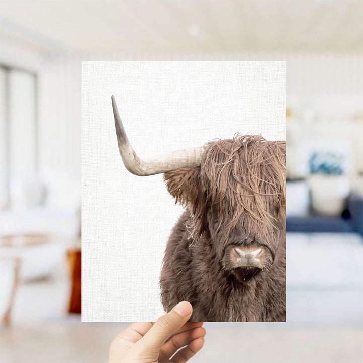 Highland Cow Off Center - Animal Portraits