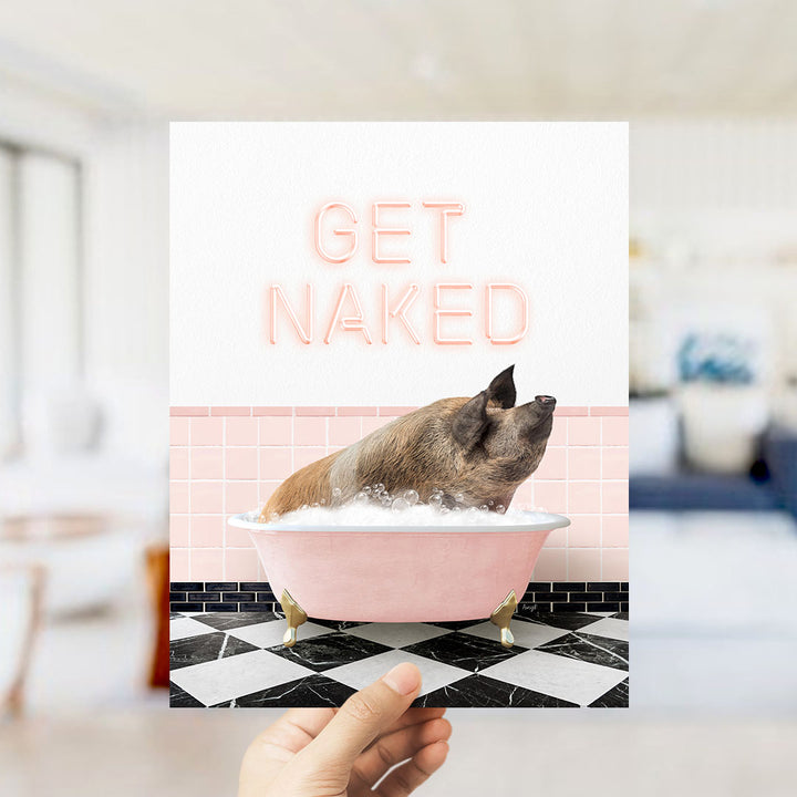 Hog in Pink Get Naked Bath
