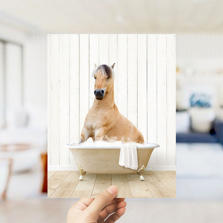 Horse in Farmhouse Bath