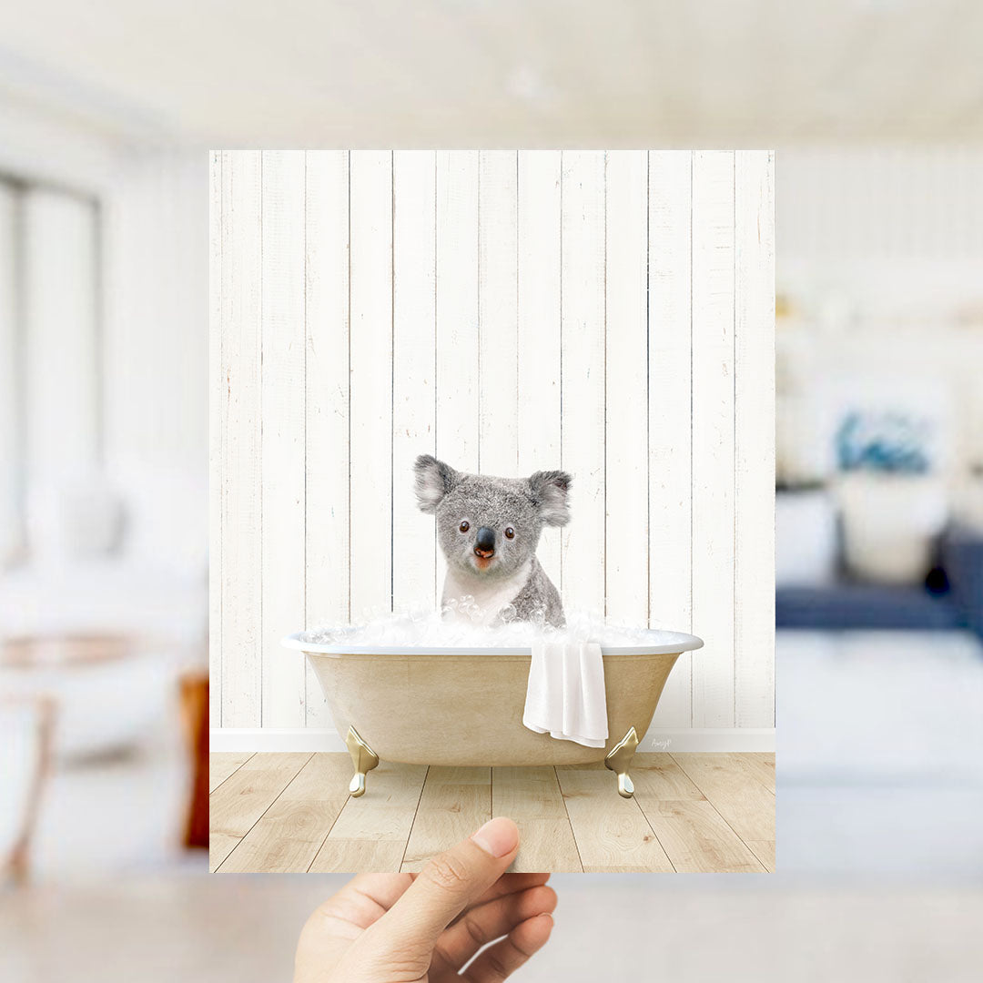Koala Bear in Farmhouse Bath