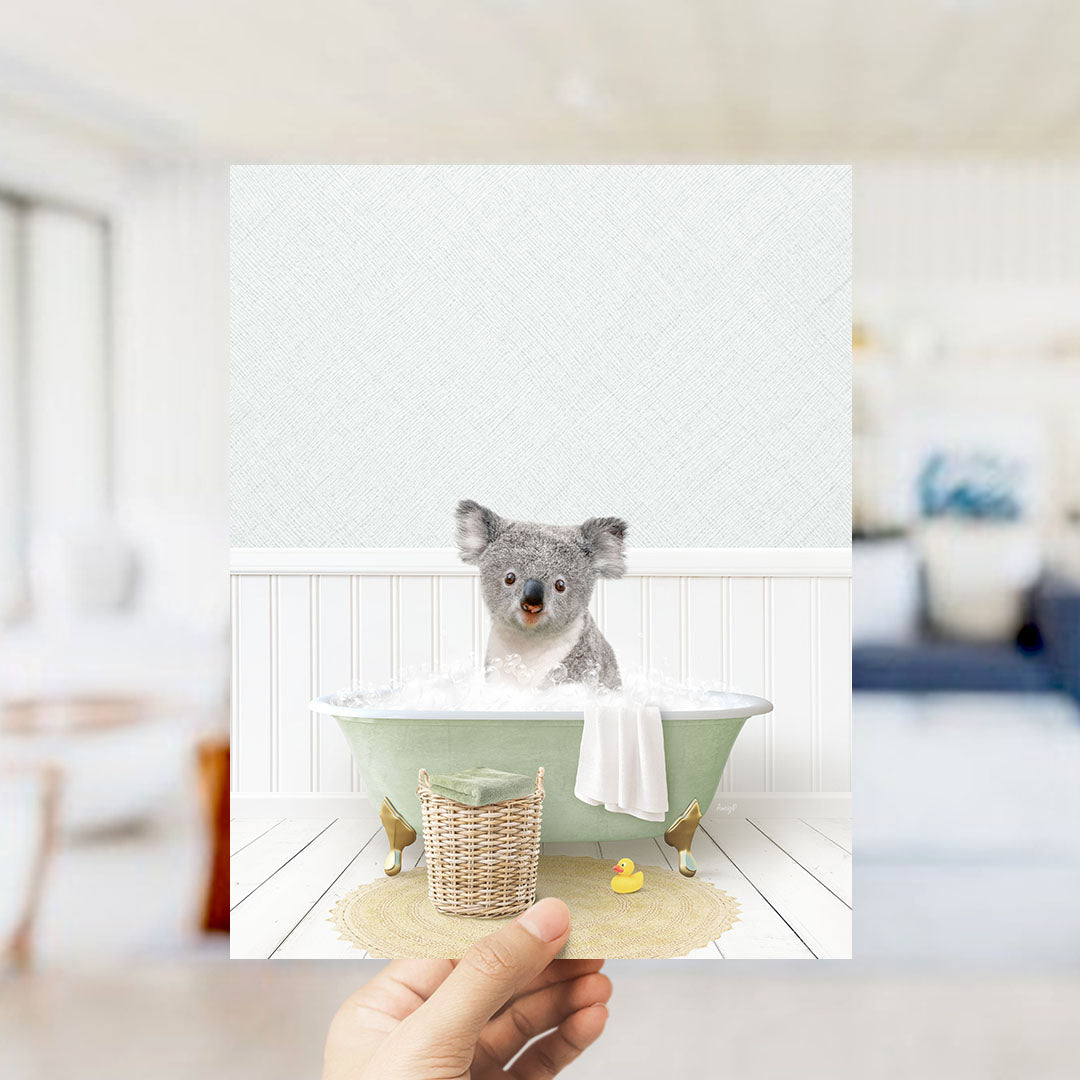 Koala Bear in Cottage Green Bath