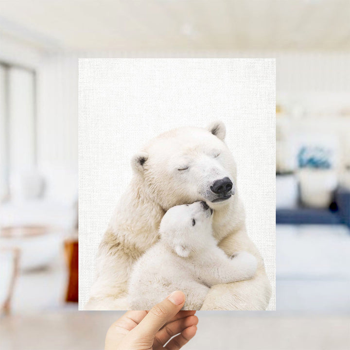 Mother and Baby Polar Bear - Animal Portraits