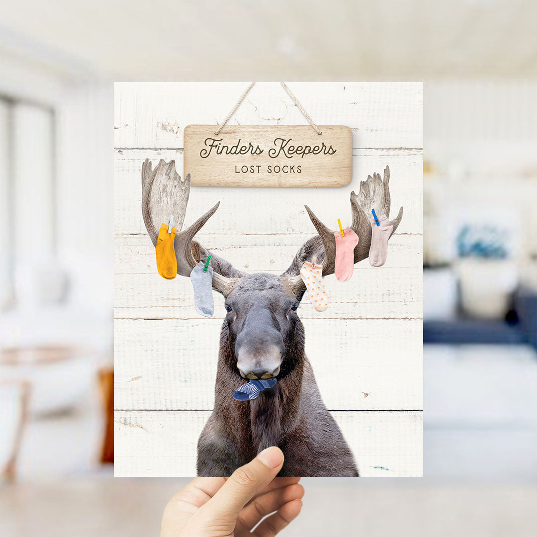 Moose Finders Keepers - Farmhouse Wall Funny Sayings