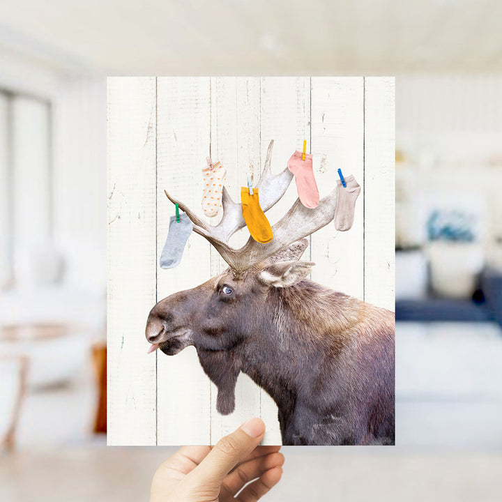 Moose - Lost Socks - Farmhouse Wall