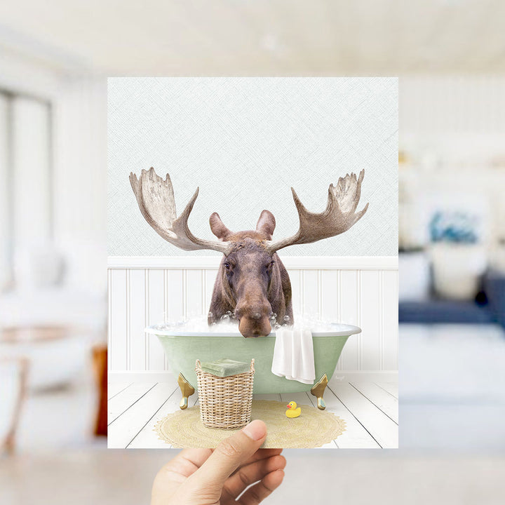 Moose in Cottage Green Bath