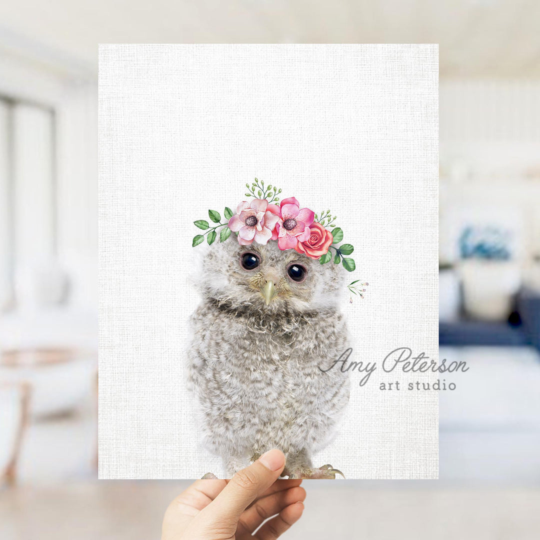 Baby Owl Flower Crown