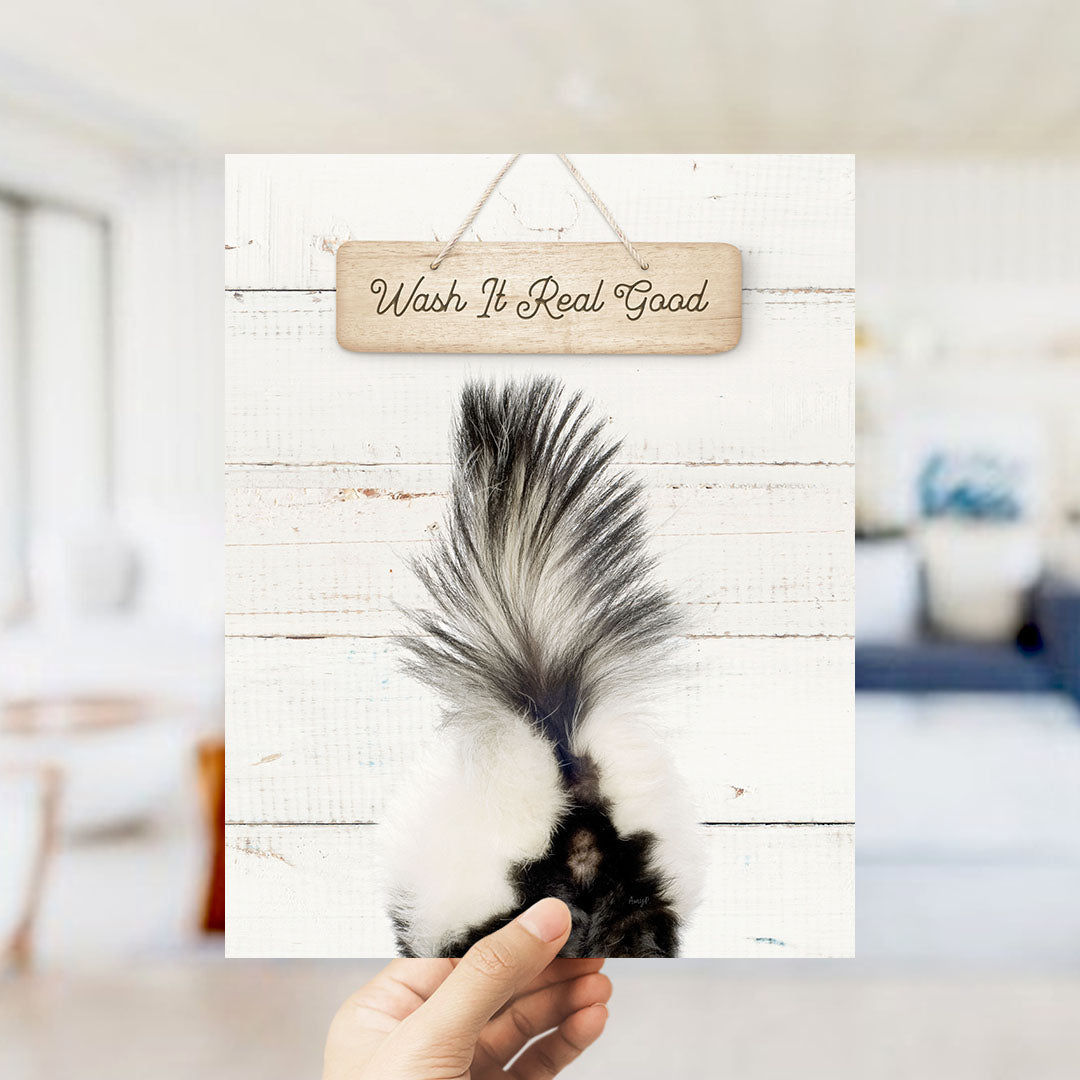 Skunk "Wash it real good" - Bathroom Shiplap
