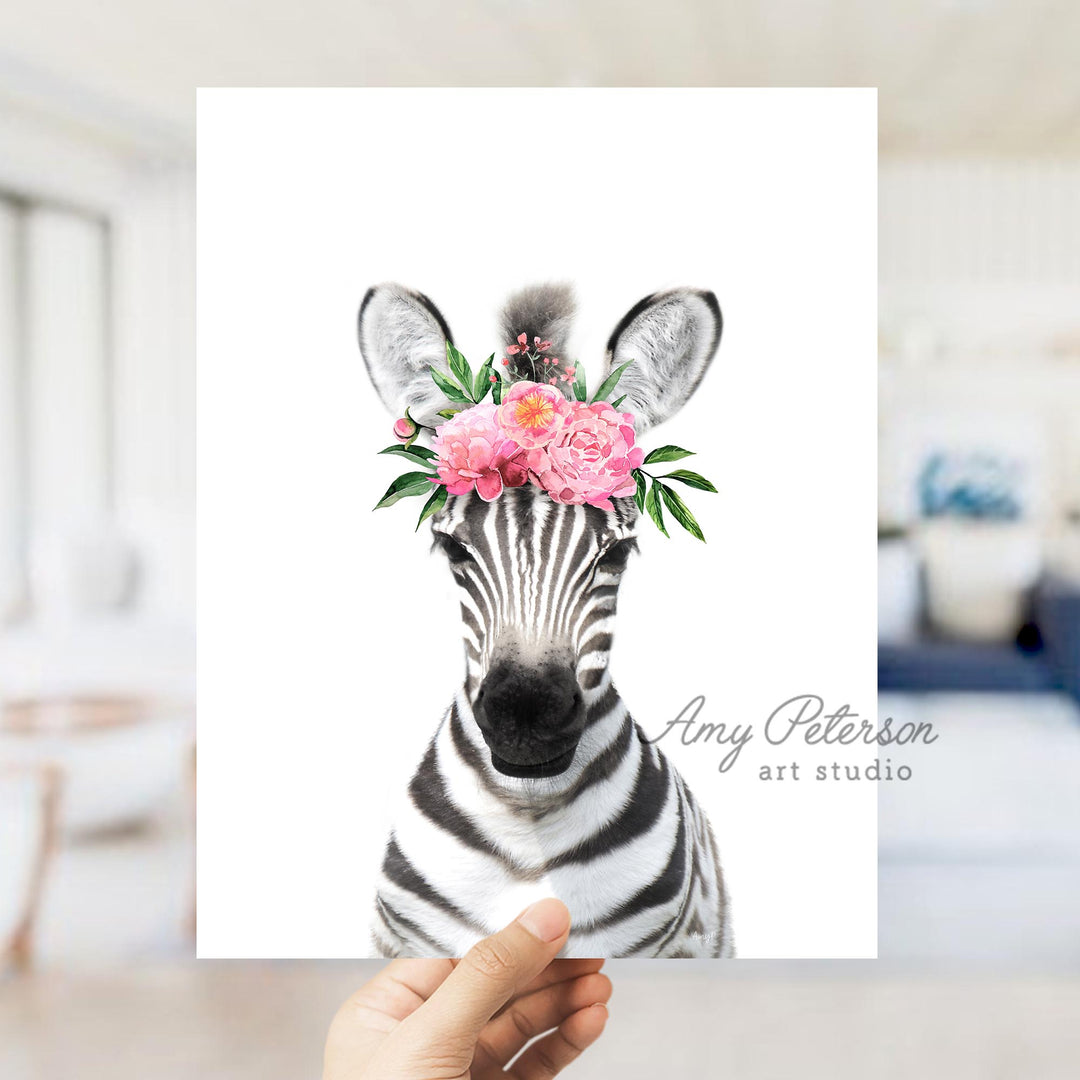 Baby Zebra Flower Crown