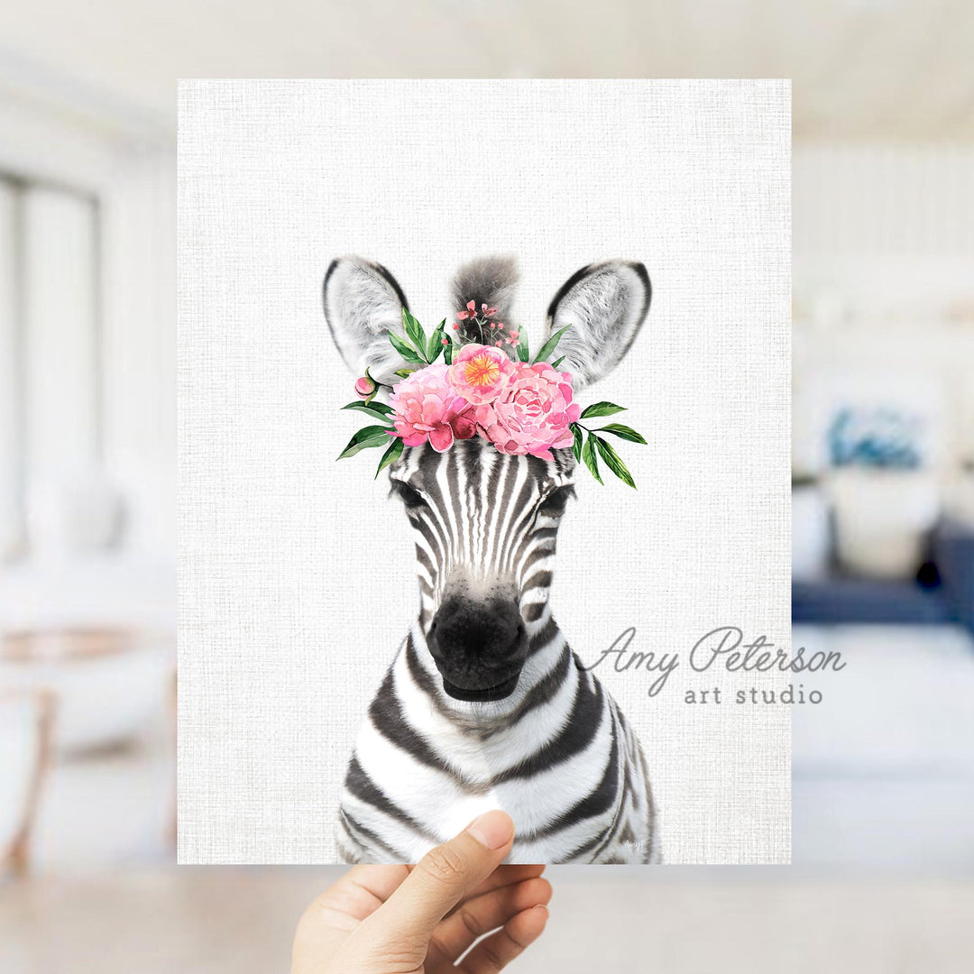 Baby Zebra Flower Crown