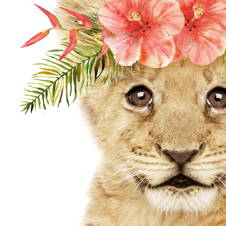 Baby Lion Cub Flower Crown