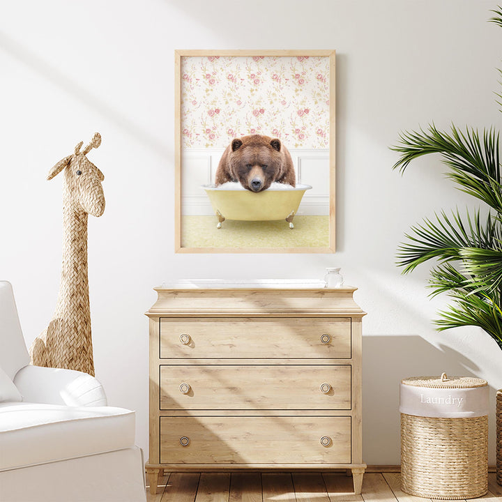 Big Bear in Vintage Yellow Bath