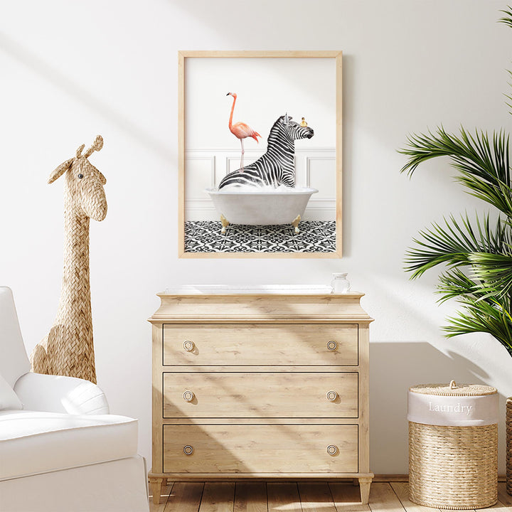 Zebra and Flamingo in Stencil Neutral Bath