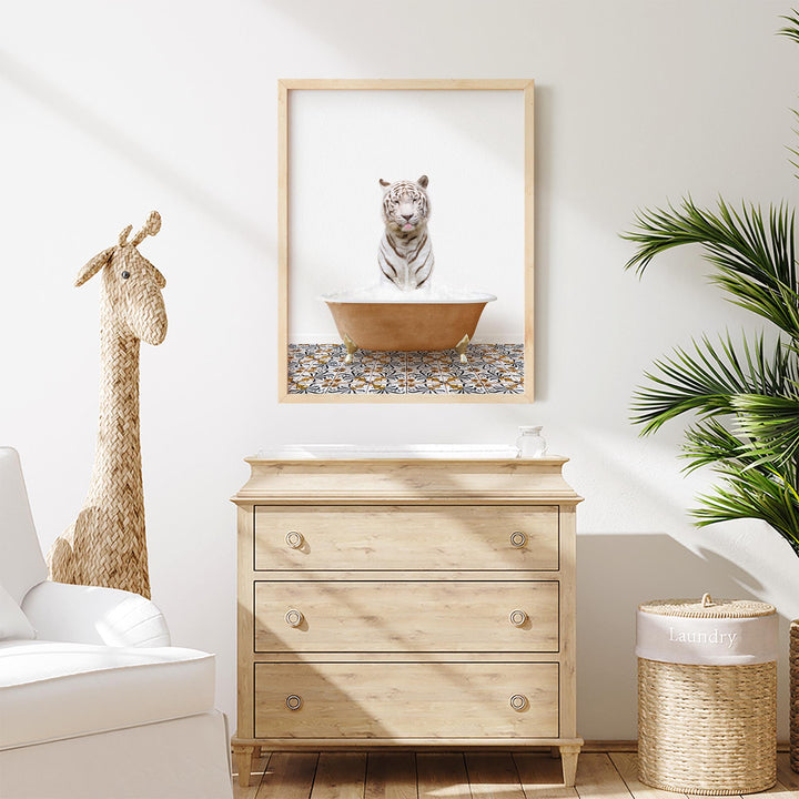White Tiger in Mediterranean Bath