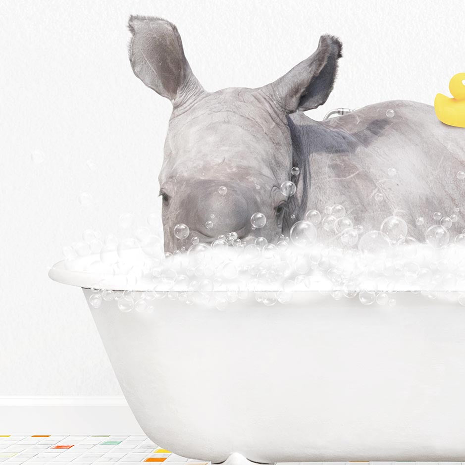 Baby Rhino - Chiclet Tile Bath