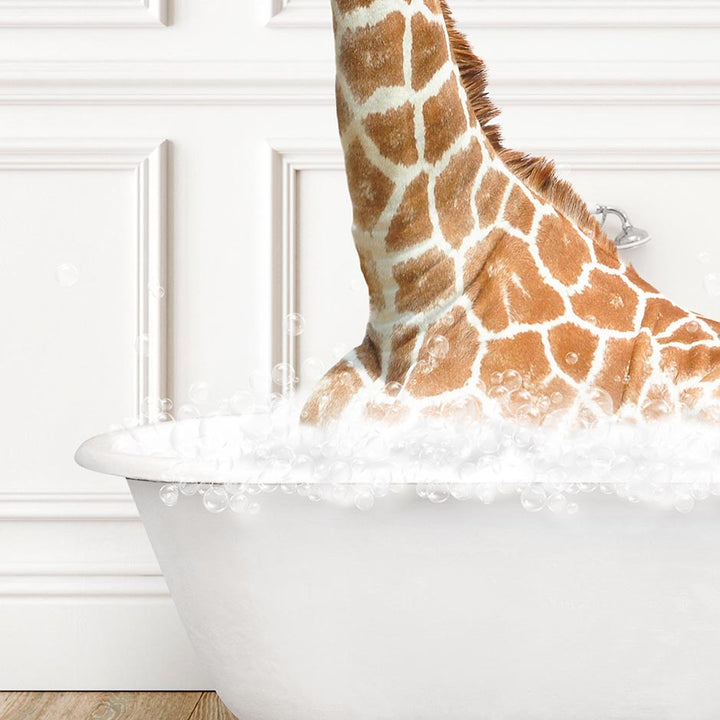 Tall Giraffe in Traditional Panel Bath Style