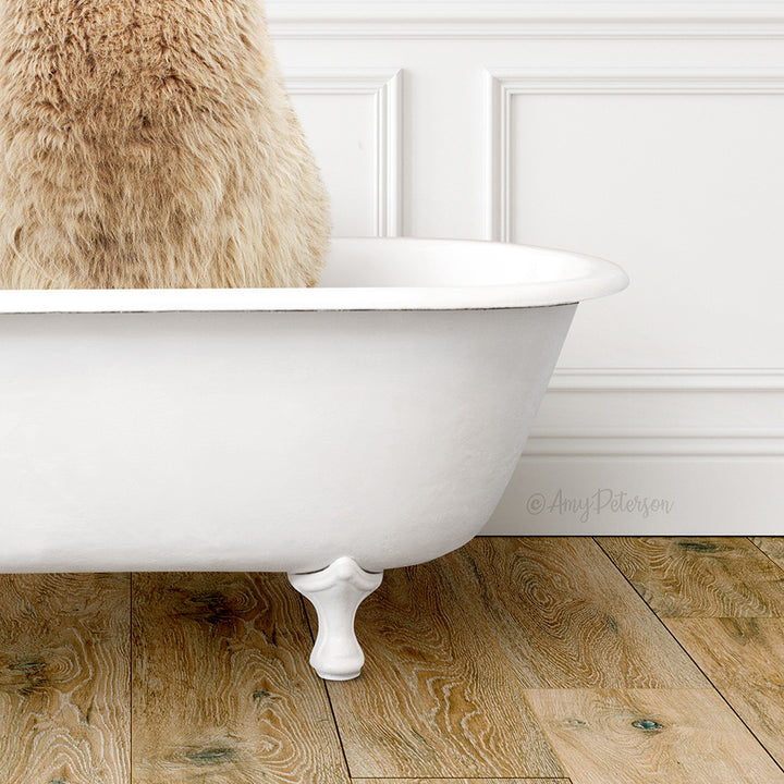 Alpaca in Traditional Panel Bath Style