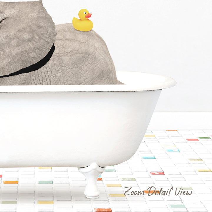 Baby Elephant No2 - Chiclet Tile Bath