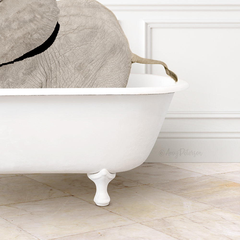 Baby Elephant No2 in Modern Bath