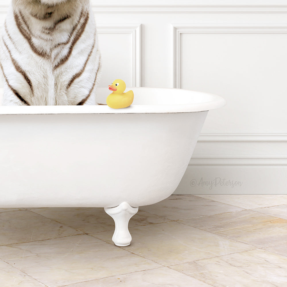White Tiger in Modern Bath