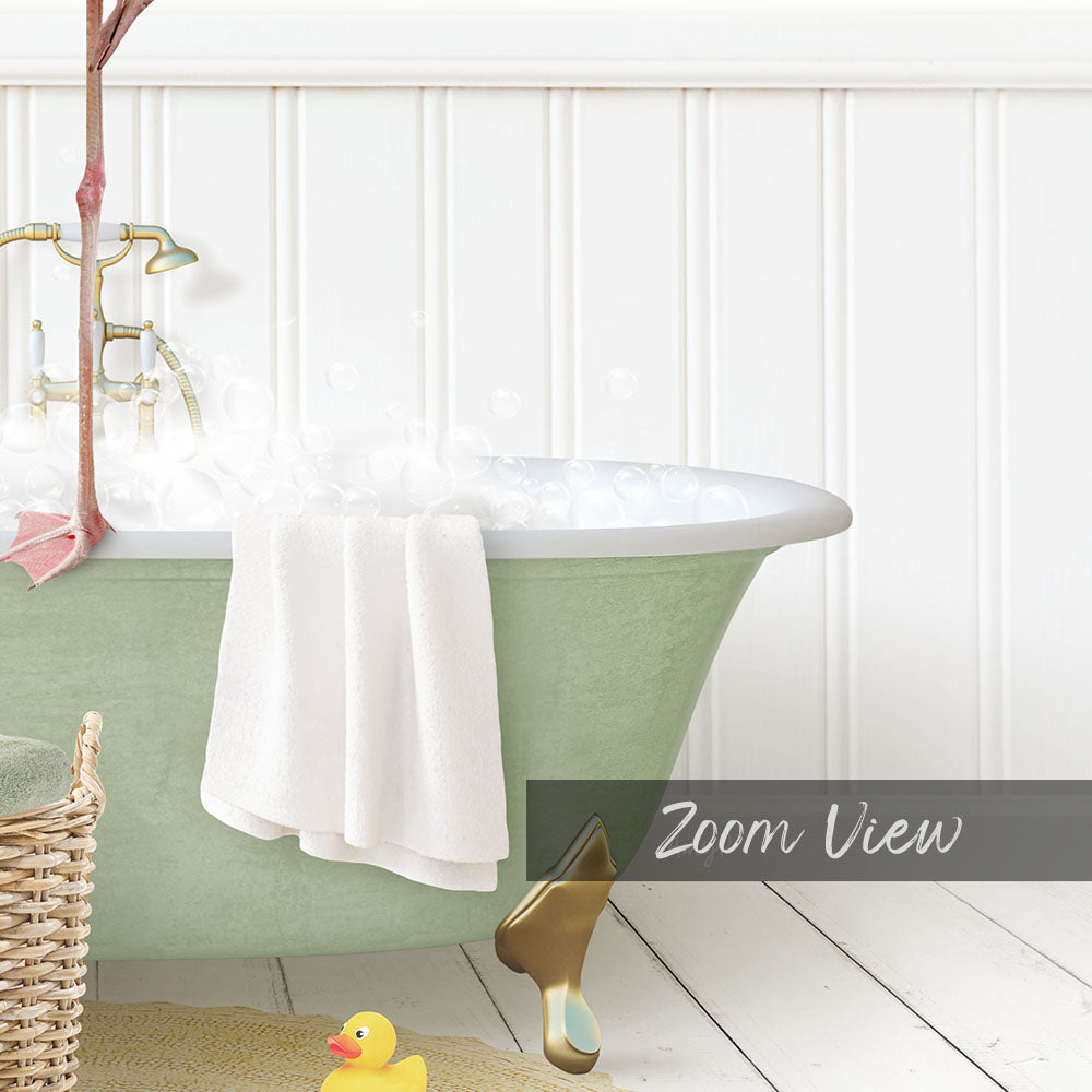 Flamingo in Cottage Green Bath
