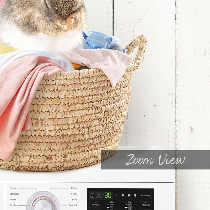 Bashful Bunny in Laundry Basket on Washing Machine- Farmhouse Wall