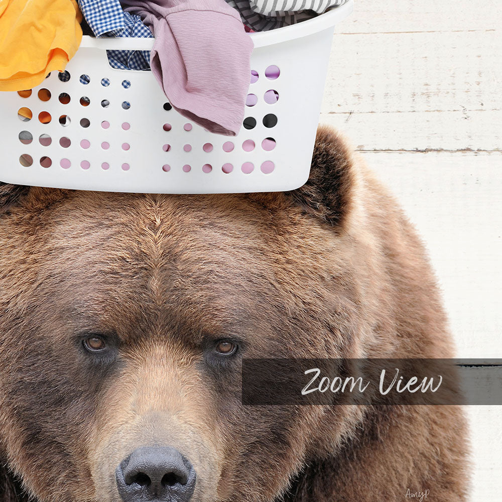 Big Bear Baskethead - Farmhouse Wall Funny Sayings