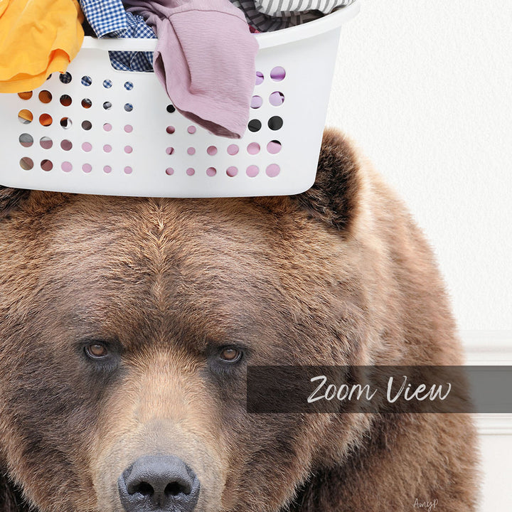 Bear Baskethead "I Can Bearly Handle the Load"