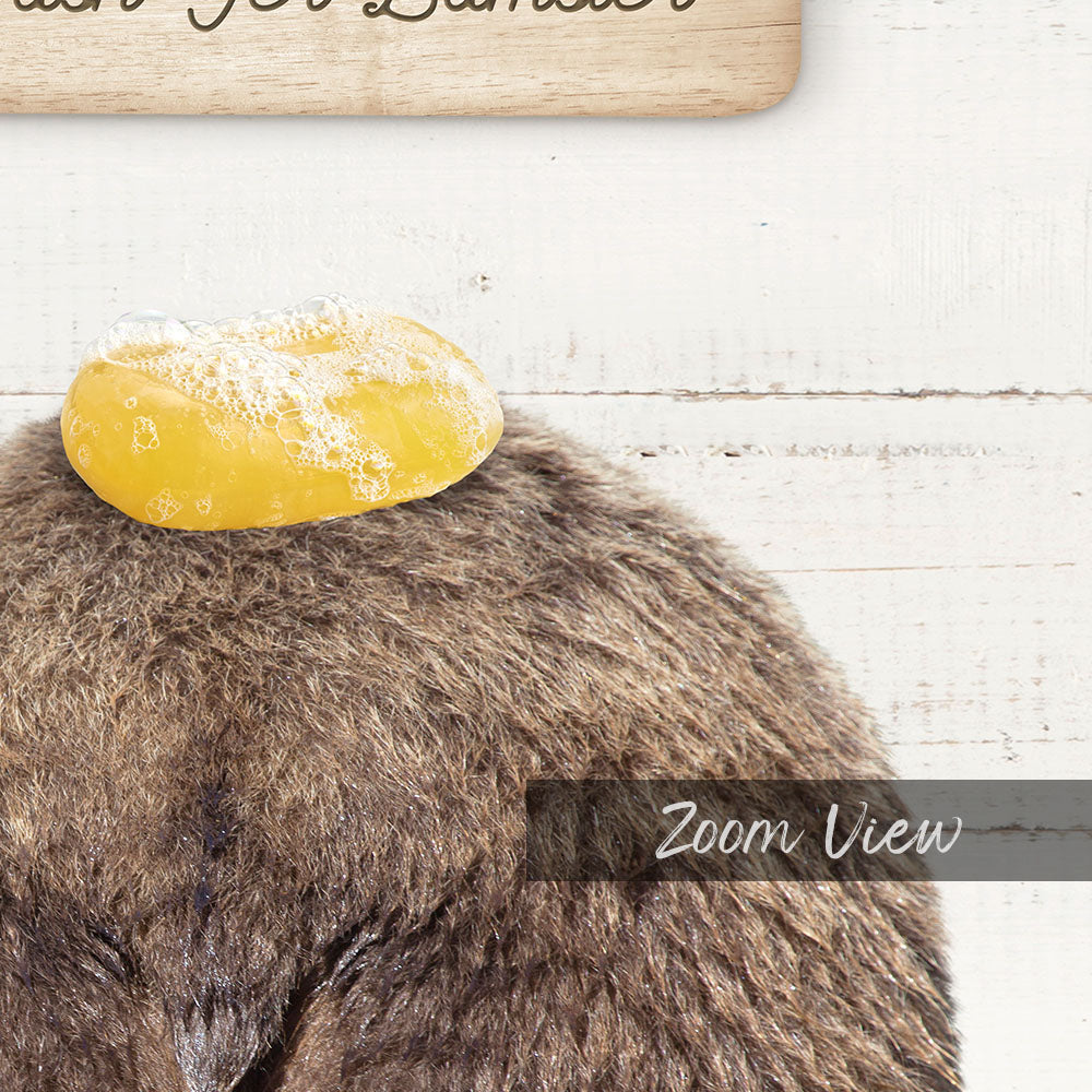 Bear "Wash yer bum" - Bathroom Shiplap