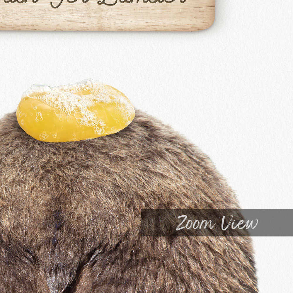 Bear "Wash yer bum" - Bathroom Cottage White