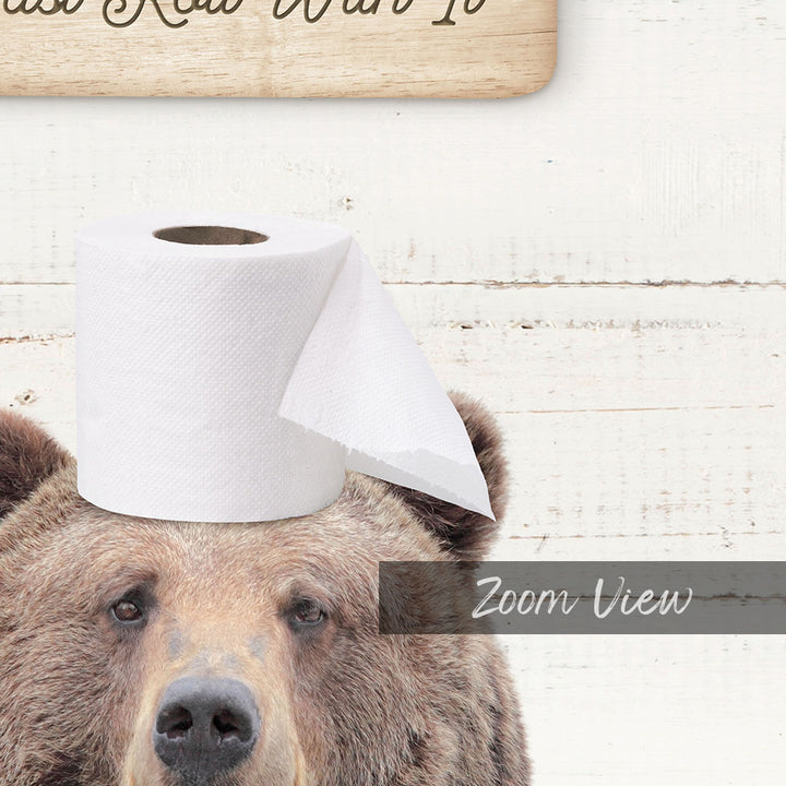 Bear "Just roll with it" - Bathroom Shiplap