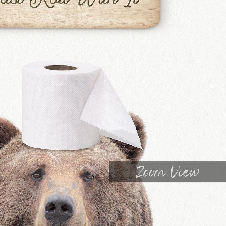 Bear "Just roll with it" - Bathroom Cottage White