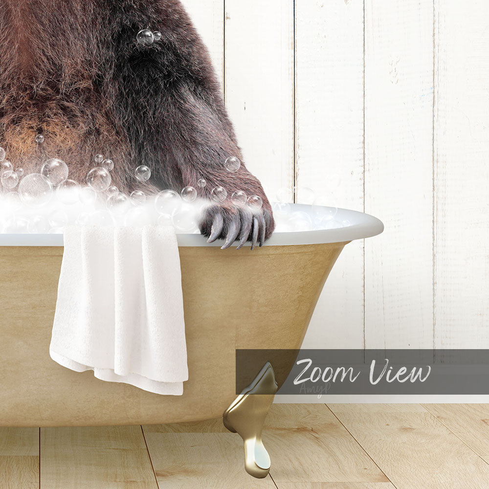 Bear in Farmhouse Bath