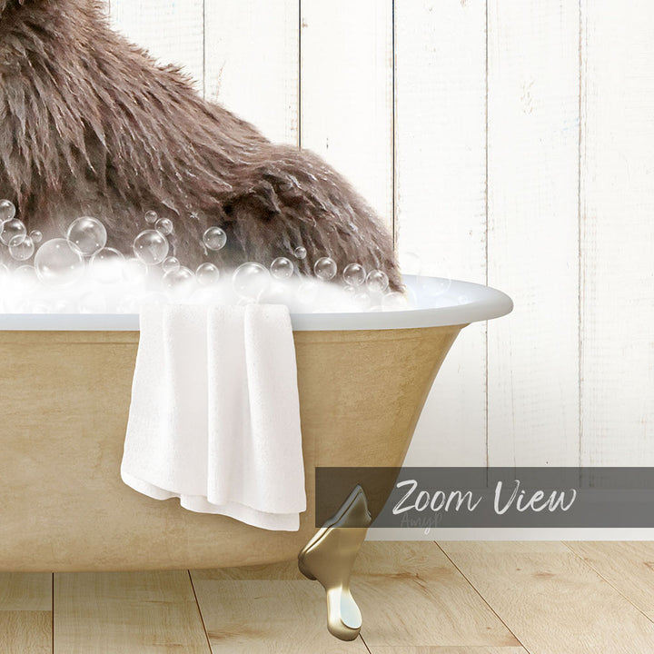 Bear in Farmhouse Bath