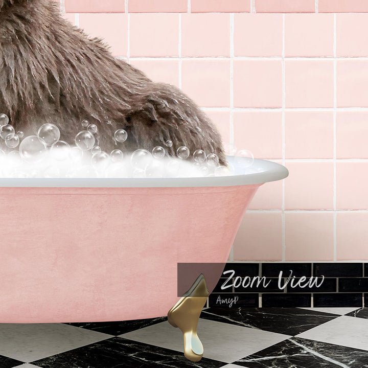 Bear in Pink Get Naked Bath