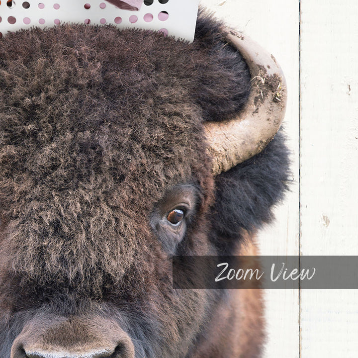 Bison with Laundry Basket - Farmhouse Wall