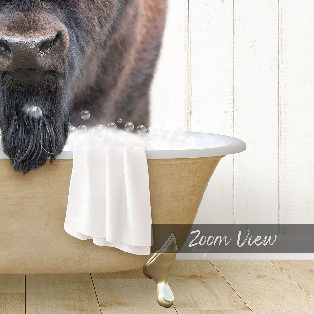 Bison in Farmhouse Bath