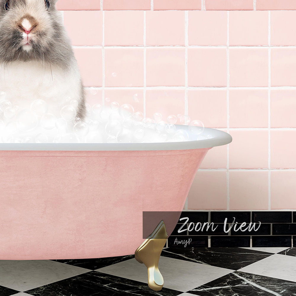 Bunny in Pink Get Naked Bath