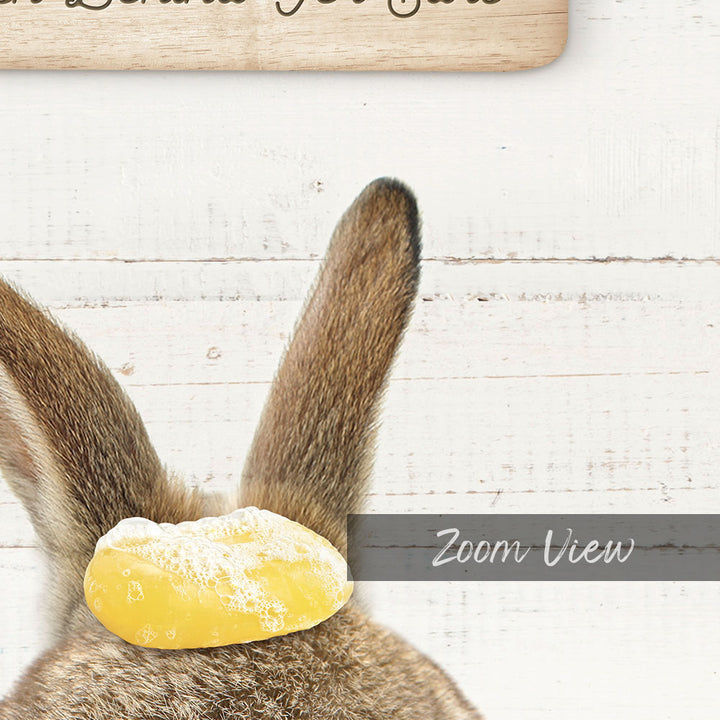 Bunny "Wash behind yer ears" - Bathroom Shiplap