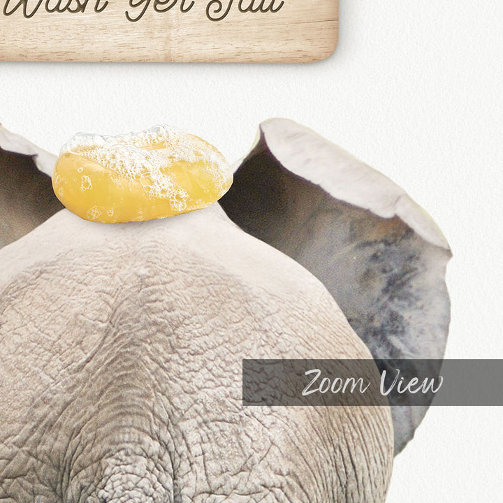 Elephant "Wash yer tail" - Bathroom Cottage White