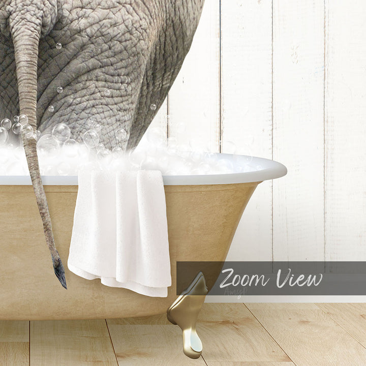 Elephant Back in Farmhouse Bath