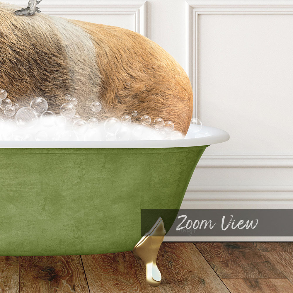 Hog and Rooster in Transitional Bath Style