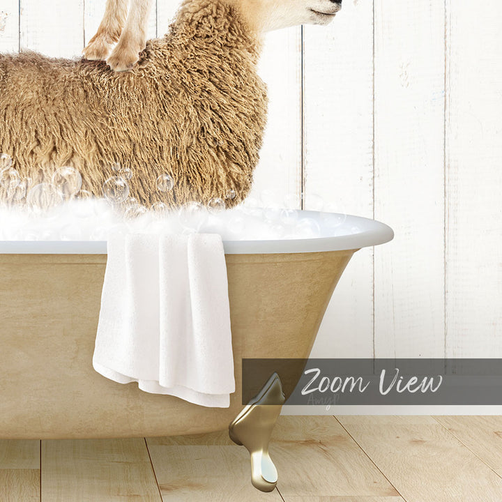 Stacked Farm Animals in Farmhouse Bath