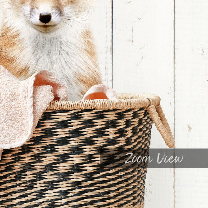 Fox in Laundry Basket - Farmhouse Wall