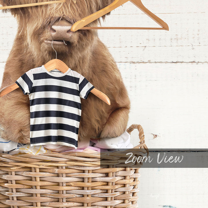 Highland Cow Wash & Fold - Farmhouse Wall Funny Sayings