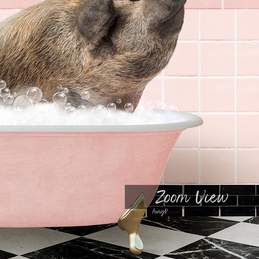 Hog in Pink Get Naked Bath